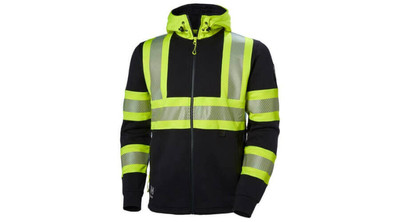 MUNKARUHÁZAT HELLY HANSEN HV ICU ZIP HOODIE YELLOW/BLACK 369